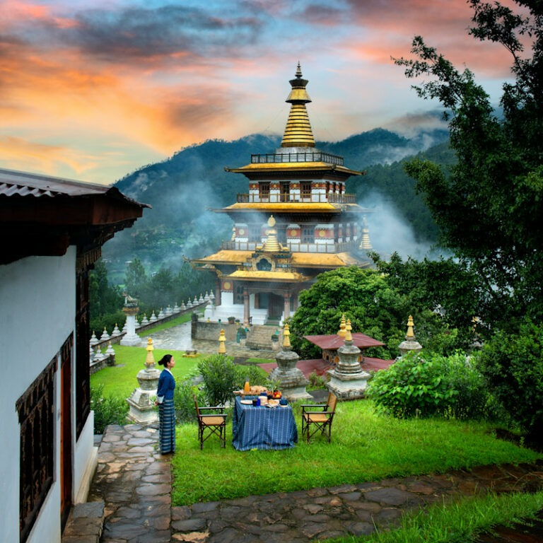 Bhutan Punakha River Lodge Khamsum Yuelley Temple Breakfast 3 Website square 800x800 fill gravityauto 768x768 1