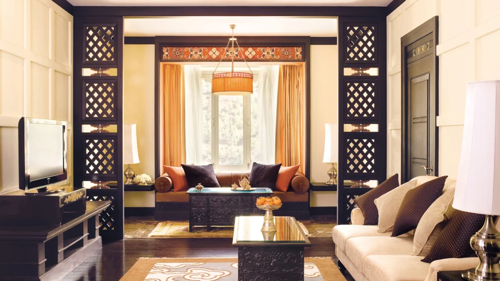 Deluxe Suite Living Room At Taj Tashi