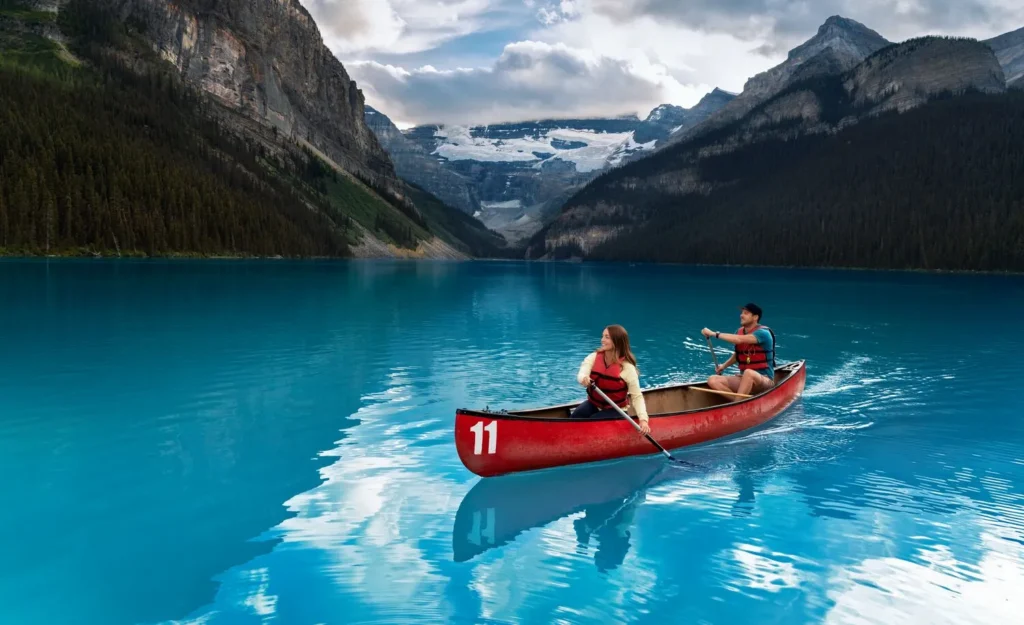 1500x915 jpg 2022 LakeLouise Canoe TravelAlberta RothandRamberg